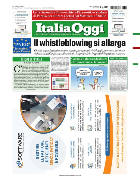 Italia oggi : quotidiano di economia finanza e politica